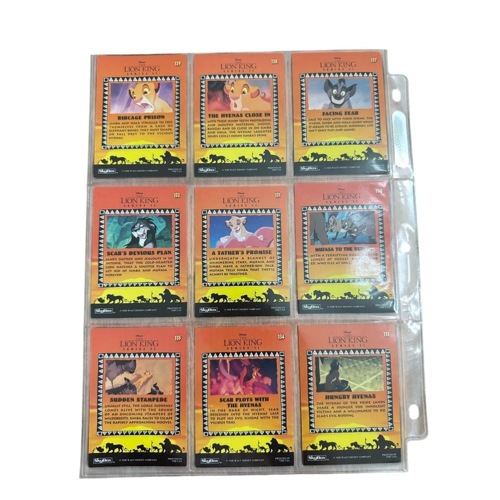 The Lion King Series II SkyBox Trading Cards Vintage 1994 Ungraded Lot - Picture 7 of 7